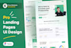 design creative landing page UI in figma