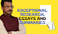 do exceptional research and write essays with summaries