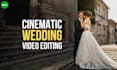 do cinematic wedding video editing, wedding highlight