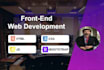 be your front end web developer and will build website with html, CSS, bootstrap