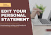 proofread and edit your medical school or residency personal statement