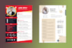 design a professional CV, resume, curriculum vitae