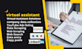 do inerrant data entry, scraping, copy paste