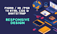 convert figma psd into HTML CSS bootstrap responsive design