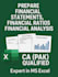 prepare financial statements, ratio and their analysis