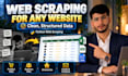 do python web scraping and build web scraper for any website