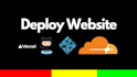 deploy static website on netlify, github, cloudflare and vercel