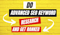 do advanced SEO keyword research for your site ranking
