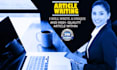 write excellent research articles on ai, ml and technology