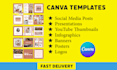 design canva editable templates for social media post and instagram post design