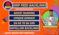 create backlinks using organic drip feed formula