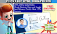 create clickable html email signature html email signature