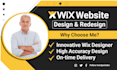create a modern intuitive wix website design and redesign