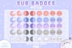 send you premade cute moon sub badges for twitch