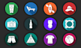 create a creative icon set design