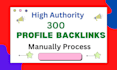 create high quality profile backlinks manually