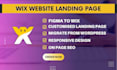 design wix website redesign wix landing page,figma to wix