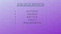 write job descriptions for you