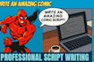write a creative, professional comic book story for your project