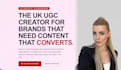 be your ugc creator and deliver converting content