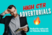 write and design an advertorial landing page for native ads