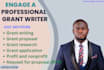 do grant research, grant writing, grant proposal, application as a grant writer