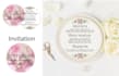 design a wedding set menu and wedding stationery