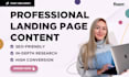 write professional landing page content