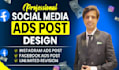 design creative canva facebook ads, youtube banner and logo