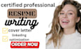 write and expert your resume, CV, do cover letter writing, and resume writing
