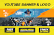 design youtube banner and logo