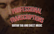 make professional transcripts and tabs for any song