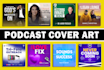 design a professional podcast cover art