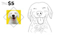 convert your pet image into outlines and line art