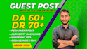 publish a guest post on general blog with do follow backlinks, da 60 plus blog