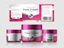 design skincare, haircare label with 3d mockup for you