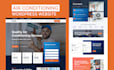 create hvac or handyman services and plumbing wordpress website
