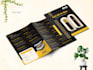 design modern trifold bifold brochure and white paper design
