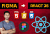 convert figma to react js or the next js website as your react js developer