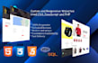 create responsive website design using html css js PHP