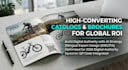 create brochures and catalogs for global market ROI