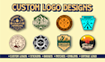 create a badge, label, patch design, stamp, emblem, and retro vintage logo