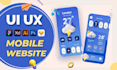 design mobile app ui ux and web ui ux design in figma, xd