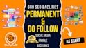 build SEO social media profile backlinks through high da link building manually