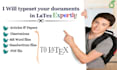 typeset your documents in latex, using overleaf