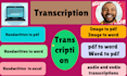 transcript your handwriting into any document