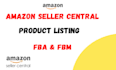 set up  amazon seller central listing