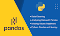 do data analysis using pandas and numpy with python