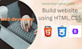 design latest website using HTML, CSS and bootstrap