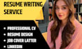 provide professional resume writing, cover letter, linkedin